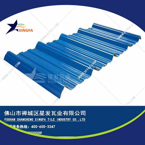 厚度3.0mm蓝色900型PVC塑胶瓦 郑州工程钢结构厂房防腐隔热塑料瓦 pvc多层防腐瓦生产网上销售
